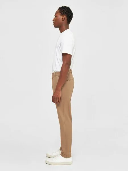 KnowledgeCotton Apparel KnowledgeCotton Apparel Chinohose - LUCA Slim Fit chino pant - mit Bio-Baumwolle, Braun (tuffet), – Produktbild 4 von 6
