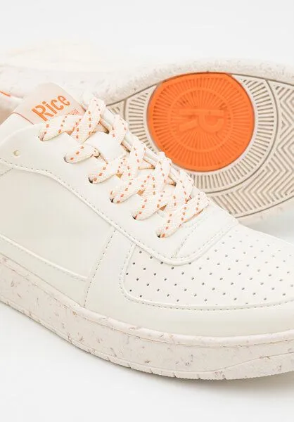 RICE RICE Sneaker Unisex Vegan – OPEN21, Ecru/orange (weiß), – Produktbild 4 von 4