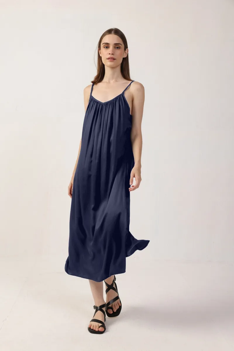 Neu Nomads Neu Nomads Damen vegan Kleid Adele Mitternacht, Extra dunkelblau, – Produktbild 1 von 1