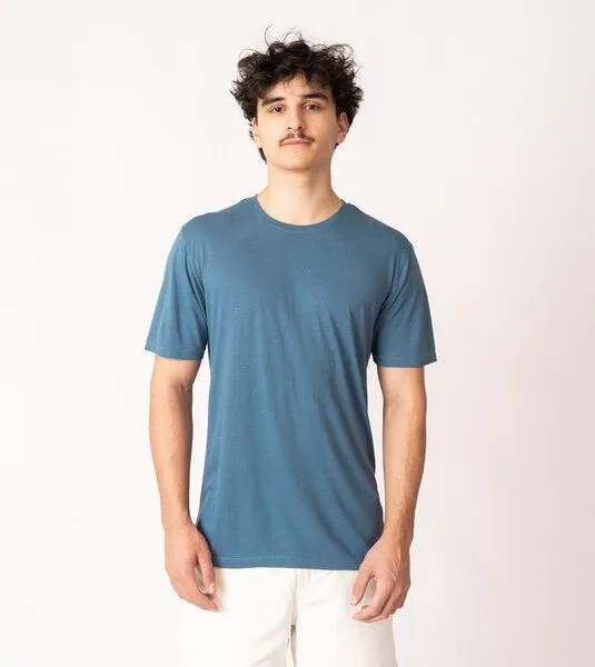 Gary Mash GARY MASH Herren Basicshirt aus Bambusviskose, 2er-set blau-grün, – Produktbild 2 von 4
