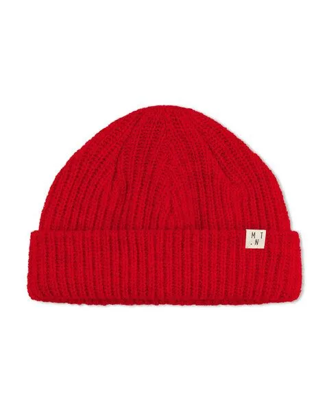 MATONA Matona Strickbeanie für Kinder, Frauen und Männer aus Bio-Baumwolle und Lammwolle / Fisherman Beanie, Poppy, – Produktbild 3 von 3
