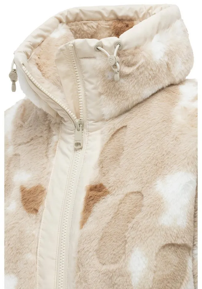 ragwear ragwear Fellimitatjacke Nordicka Y Ultraleichte Plüschjacke mit Stehkragen, winddicht, Braun, – Produktbild 5 von 5