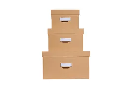 Exacompta 3er-Set Exacompta Aufbewahrungsboxen "Office By Me", Multiformat, beige – Produktbild 1 von 1