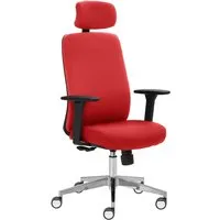 Bürodrehstuhl "2229" mit Armlehnen, rot – Produktbild 1 von 1
