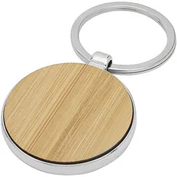 Avenue Avenue Nino runder Schlüsselanhänger aus Bambus, holz, Braun, – Produktbild 1 von 1