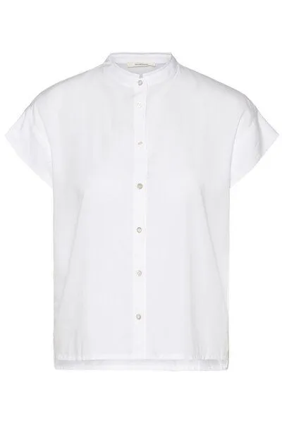 Wunderwerk Wunderwerk Damen Bluse aus Lyocell (TENCEL) "TENCEL square stand collar", Weiß (white 100), – Produktbild 2 von 3