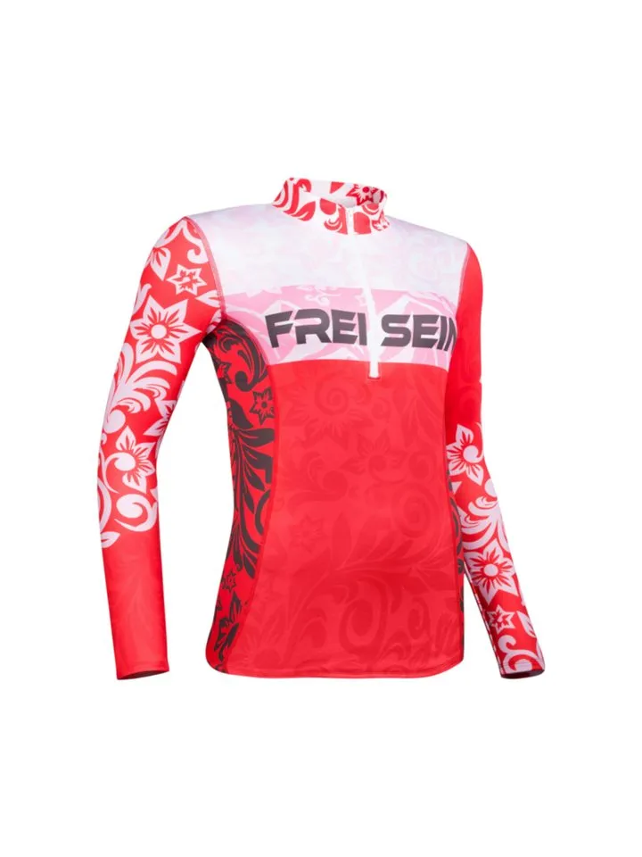 Freisein Project Funktionsshirt SkiRun Wärmendes Ski-Funktionsshirt mit auffälligem Berg-Artwork – Produktbild 2 von 5