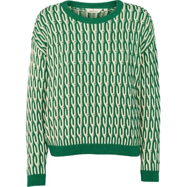 Basic Apparel Basic Apparel Minie Strickpullover aus Bio-Baumwolle, Grün, – Produktbild 1 von 4