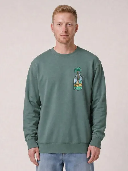 watapparel watapparel Sweatshirt Unisex Holiday in a bottle, Green bay, – Produktbild 2 von 2