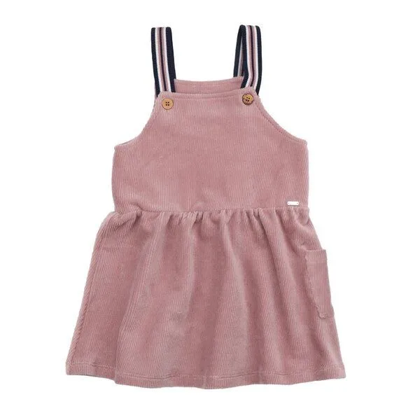 Walkiddy Kinder Latzkleid GOTS zertifiziert – Bio-Baumwolle, Rosa, Trägerkleid, weich & bequem, vielseitig kombinierbar | Walkiddy, Pink, – Produktbild 1 von 3