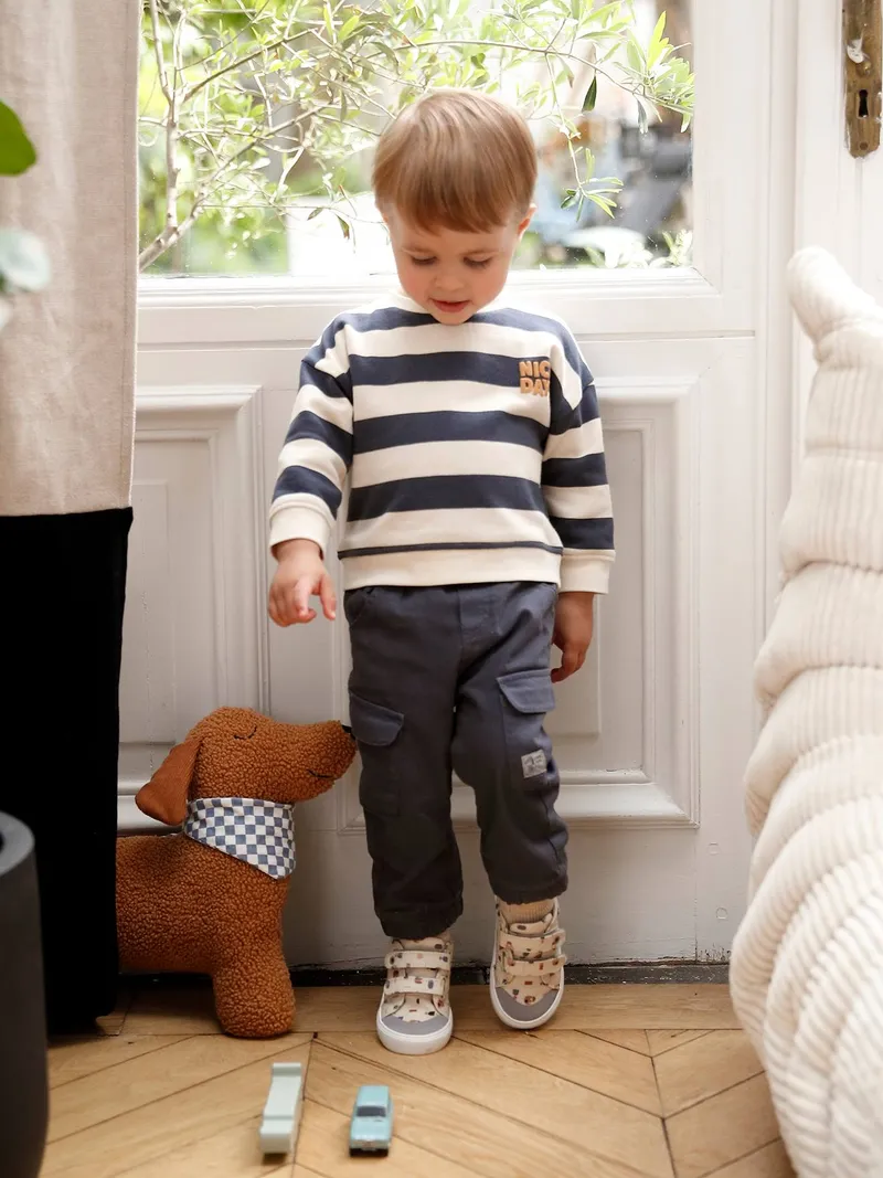 Vertbaudet Jungen Baby-Set, Schieferblau, – Produktbild 1 von 4