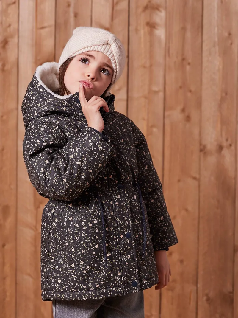Vertbaudet Mädchen Mütze aus Rippenstrick, Beige meliert, – Produktbild 4 von 4