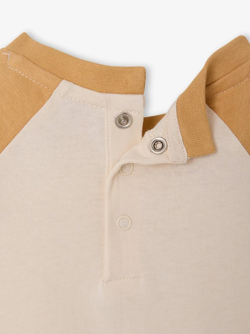 Vertbaudet Baby Shirt mit Print, Curry, – Produktbild 3 von 4
