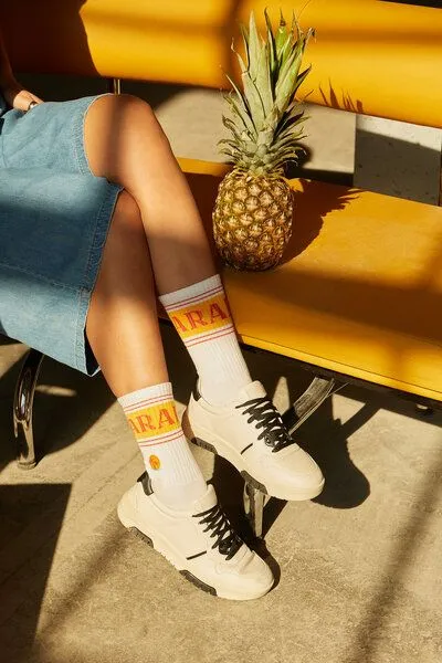 Natural Vibes Natural Vibes Paradise Socken Bio GOTS | Tennissocken | Bunte Socken | Herren Damen Socken – Produktbild 2 von 4