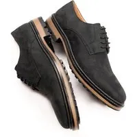 Will s Vegan Shop Will's Vegan Shop Continental Derbys Schwarzes Veganes Wildleder Herren – Produktbild 1 von 1