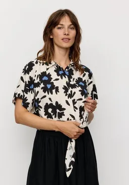 recolution Damen Bluse aus Leinen und LENZING ECOVERO Viskose Mix - OCRA BLOOM - recolution – Produktbild 1 von 1
