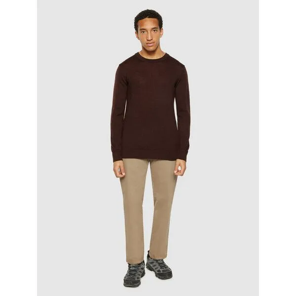 KnowledgeCotton Apparel KnowledgeCotton Apparel Regular merino knit crew neck - aus Merino-Wolle, Braun (demitasse), – Produktbild 3 von 4