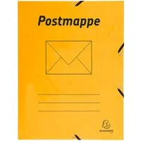 Exacompta Exacompta Postmappe aus Recyclingkarton, mit 3 Klappen und Gummizug – Produktbild 1 von 1