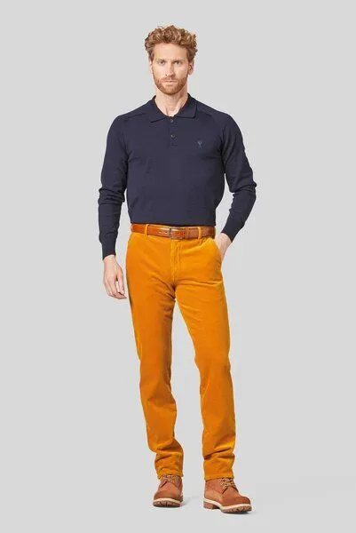 Meyer MEYER Superstretch Premium Cord Chino, Beige (kürbis), – Produktbild 2 von 4