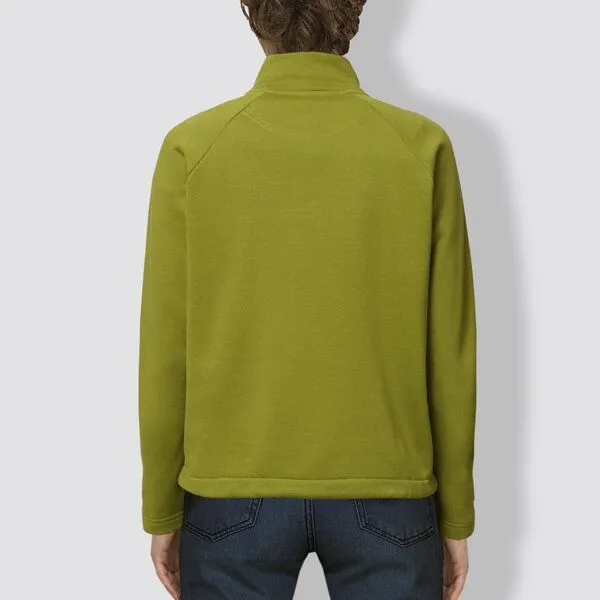 little kiwi little kiwi Damen Sweater mit Reißverschluss, "Kurz und gut", Moss green, – Produktbild 2 von 2