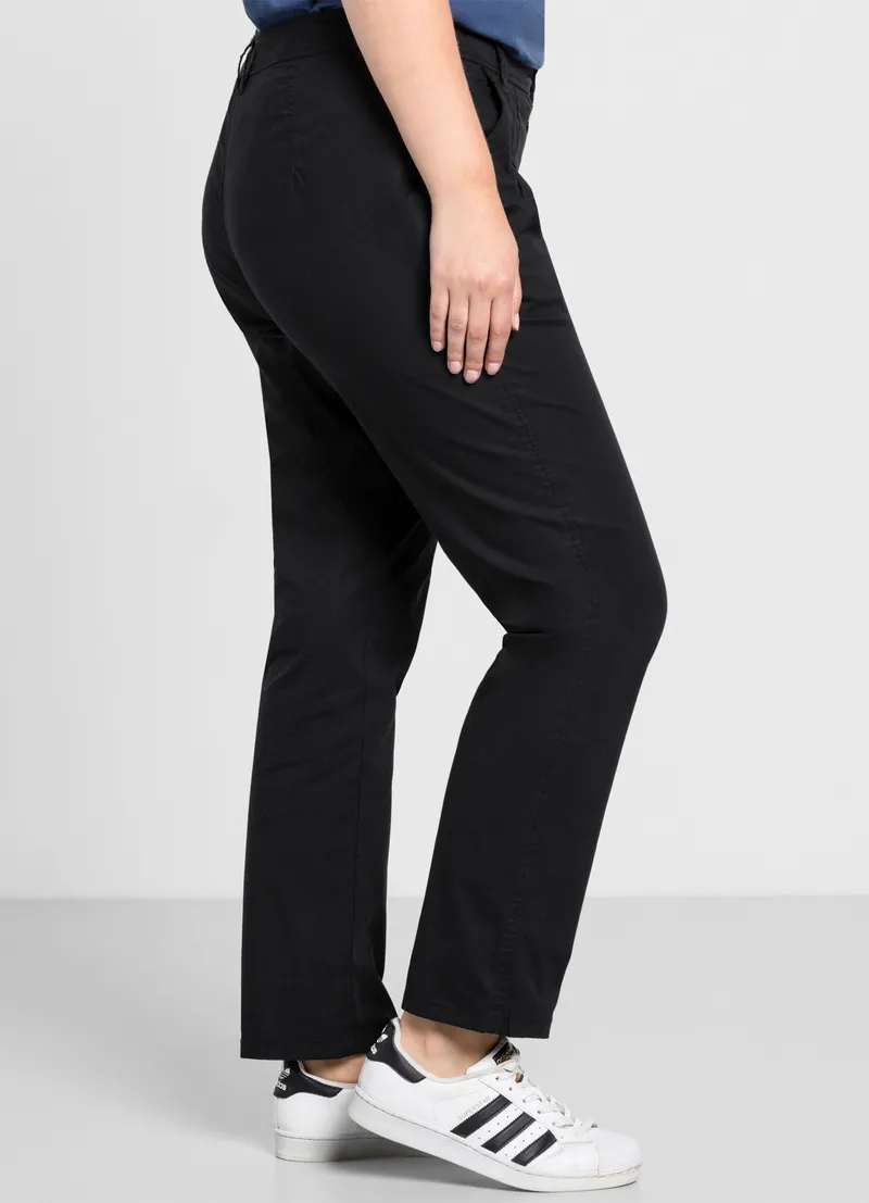 sheego Chinohose, Schwarz, – Produktbild 3 von 3
