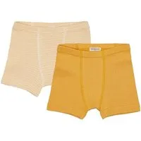 loud + proud loud + proud Babys & Kinder Doppelpack Boxer aus Feinripp, GOTS-zertifiziert, Curcuma/gold, – Produktbild 1 von 1