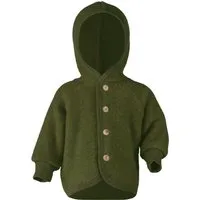 Engel natur Engel Natur Baby Jacke mit Kapuze Bio-Merinowolle Fleece melange-schilf Gr. 74/80 – Produktbild 1 von 1