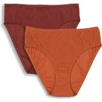 Living Crafts LIVING CRAFTS - Damen Slip, 2er-Pack - Rot (100% Bio-Baumwolle), Nachhaltige Mode, Bio Bekleidung – Produktbild 1 von 1
