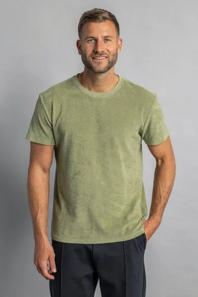 DIRTS dirts Terry T-Shirt, Sage green, – Produktbild 1 von 4