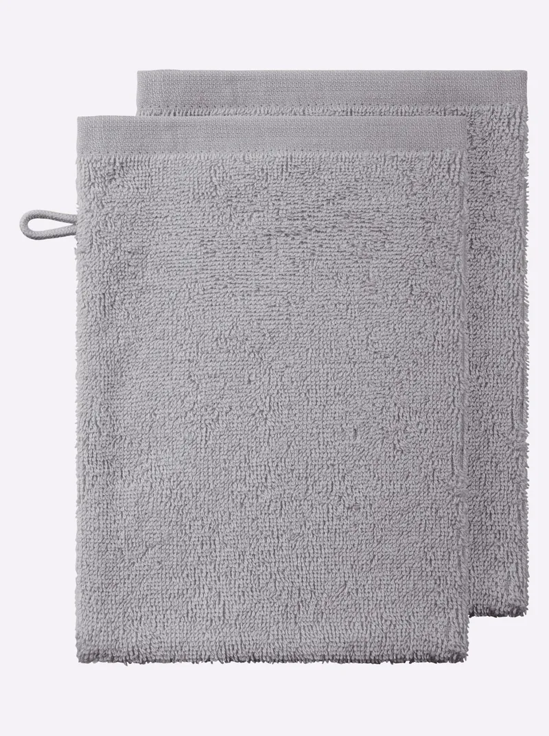 wäschepur Handtuch steingrau, Steingrau, – Produktbild 2 von 3