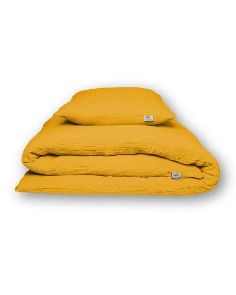 Hutch&Putch Hutch&Putch Musselin Bettwäsche Set 100% Bio-Baumwolle, Sunflower, – Produktbild 1 von 4