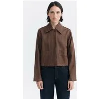 thinking mu Thinking MU Damen vegan Jacke Albin Stripes Astrid Braun – Produktbild 1 von 1