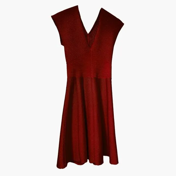 vincente vincente Strickkleid, Bordeaux, – Produktbild 1 von 4