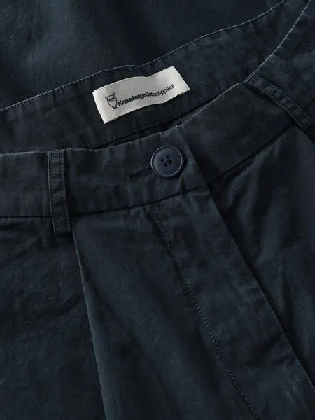 KnowledgeCotton Apparel KnowledgeCotton Apparel Hose Poplin, Total eclipse, – Produktbild 3 von 3