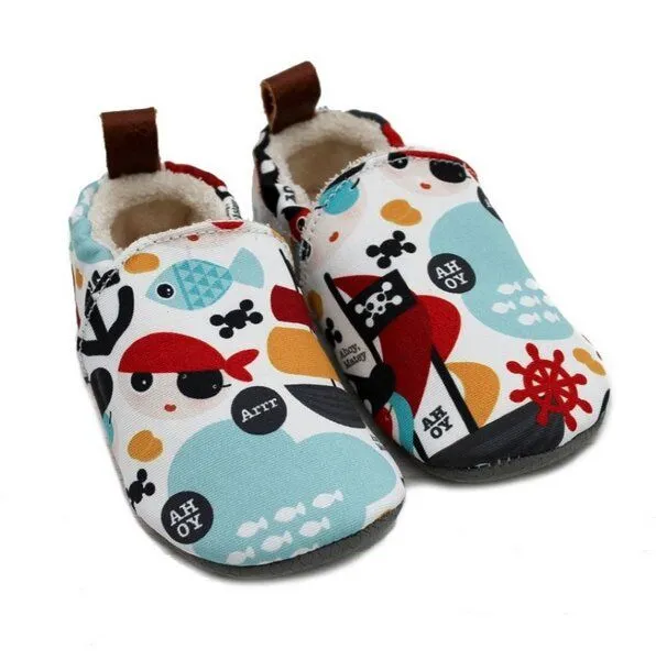 Pololo Pololo Barfuß-Hausschuhe aus Seaqual Yarn, Futter aus Baumwolle (organic) vegan, Pirat, – Produktbild 2 von 4
