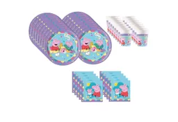 Procos Einweggeschirr-Set Peppa Wutz Partygeschirr Set 52-tlg Kindergeburtstag Peppa Pig Teller, 16 Personen – Produktbild 1 von 1