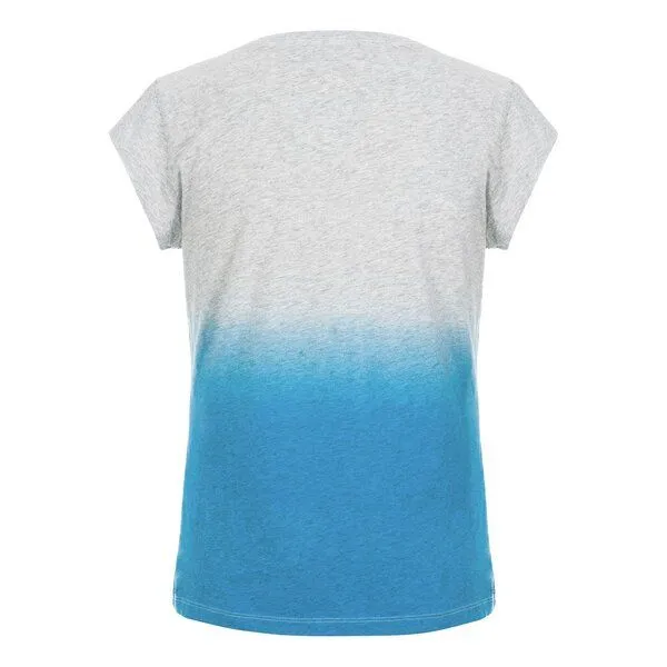 Lexi&Bö Lexi&Bö Vintage Diver Damen Dip Dye T-Shirt, Blau-grau, – Produktbild 2 von 2