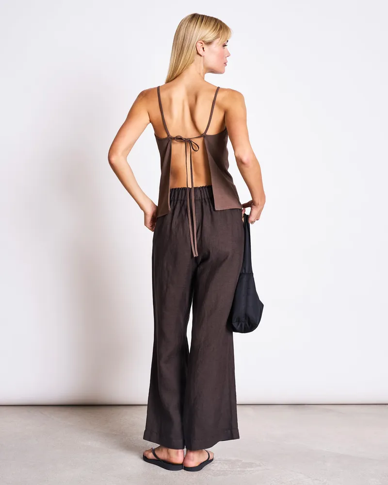 JAN N JUNE JAN 'N JUNE Damen vegan Hose Beveren Schlammbraun, Braun, – Produktbild 1 von 2