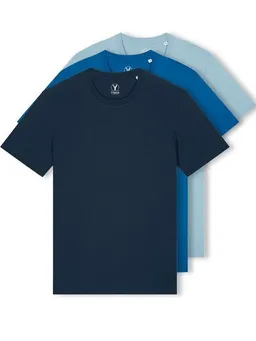 YTWOO YTWOO 3er Pack Iconic Basic Unisex T-Shirt aus 100% Biobaumwolle| Viele Farbkombinatioben|Fair|Nachhaltig – Produktbild 1 von 1