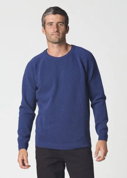 Klitmøller Collective Klitmøller Collective Lammwolle-Strickpullover - Ole Knit - mulesingfrei, Surf blue, – Produktbild 1 von 4