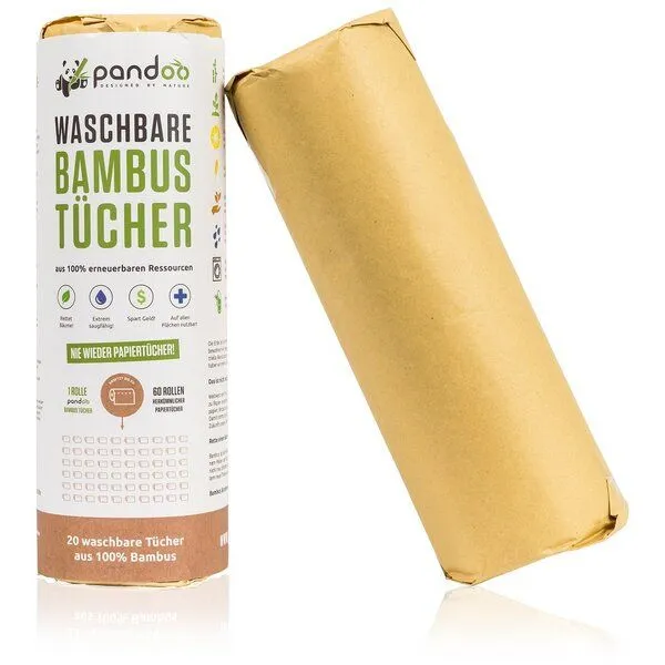 pandoo Bambus Set - pandoo Bambus Tücher und Cocktail-Strohhalme – Produktbild 3 von 4