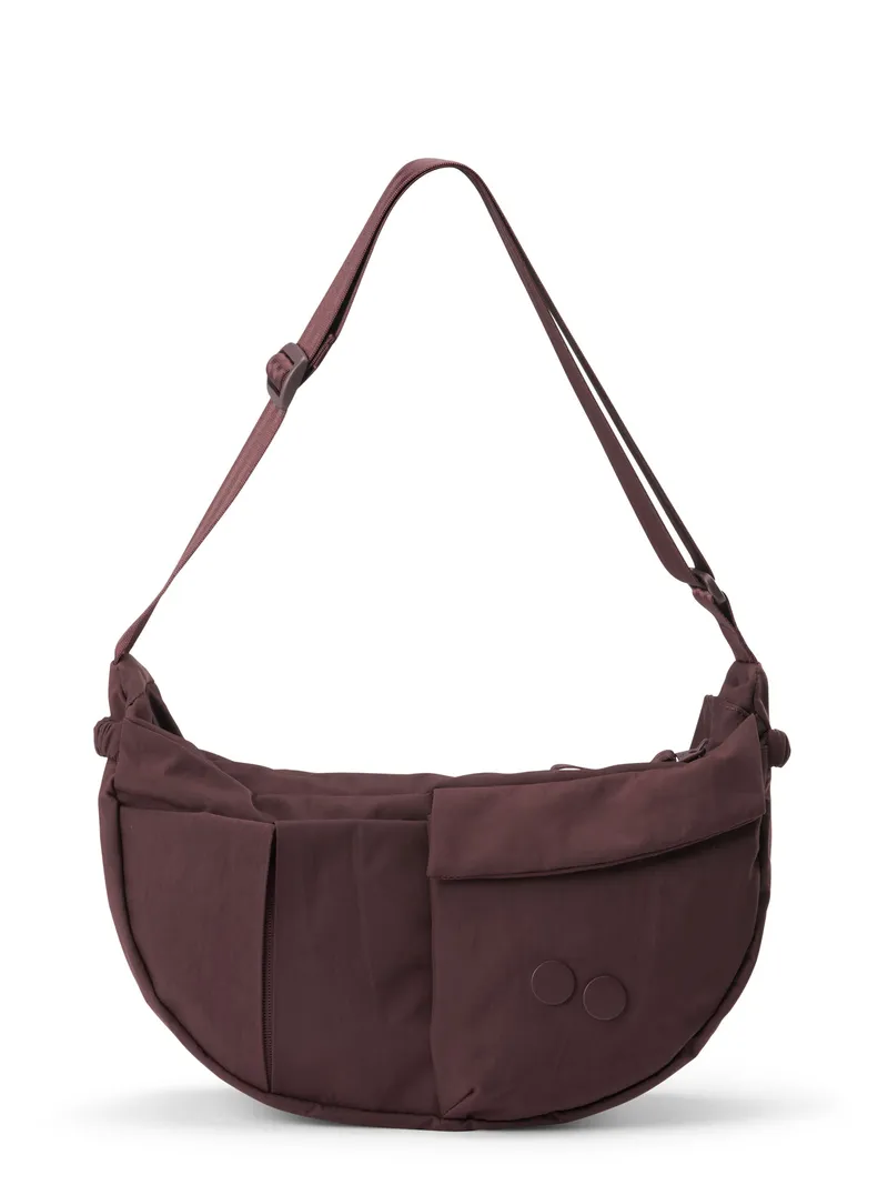 PINQPONQ pinqponq Herren vegan Umhängetasche Krumm Large Crinkle Mahogany, Braun, – Produktbild 1 von 2