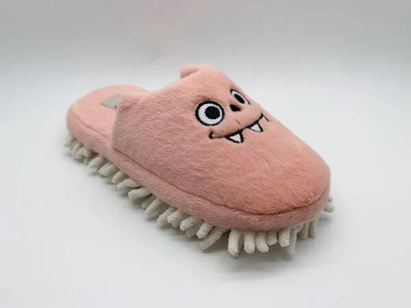 thies Veganer "thies ® Eco Monstimop Slipper" aus kuscheligem recyceltem PES, Apricot, – Produktbild 4 von 4