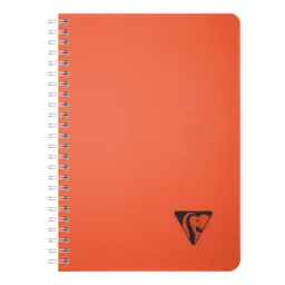 Clairefontaine Clairefontaine Spiralbuch A5 karriert 90 Blatt Krapprot – Produktbild 1 von 1