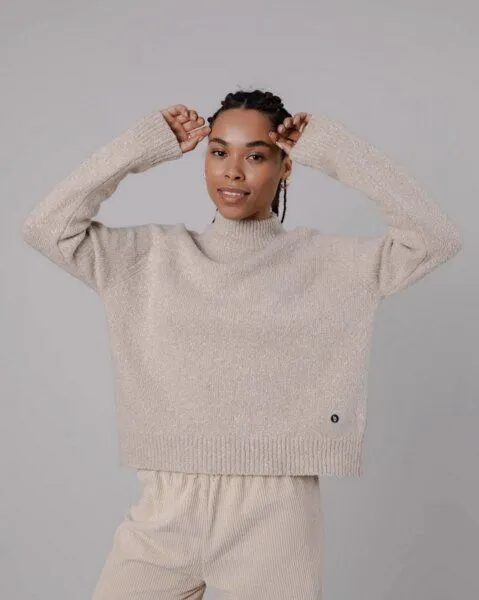 Brava Fabrics Brava Fabrics Perkins Wool Cropped Sweater Beige – Produktbild 2 von 4