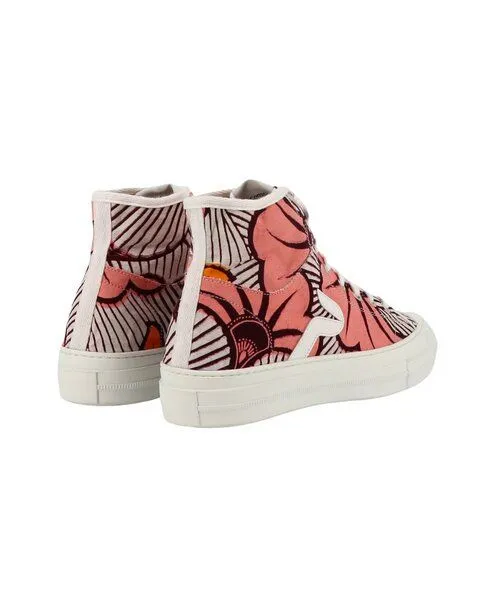 PANAFRICA PANAFRICA Atlas - African Fair Trade Sneaker, Fleurs (rosa), – Produktbild 4 von 4