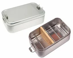Cameleon Pack Cameleon Pack Große Lunchbox XL * Mit Trennsteg aus Bambus * Metall Brotdose – Produktbild 1 von 1