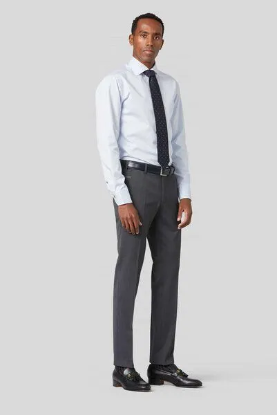 Meyer MEYER Feingabardine Bi-Stretch Chino, Grau (mittelgrau), – Produktbild 2 von 3