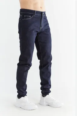 Evermind Evermind Herren vegan Jeans Slim Fit Dunkles Schieferblau – Produktbild 1 von 1