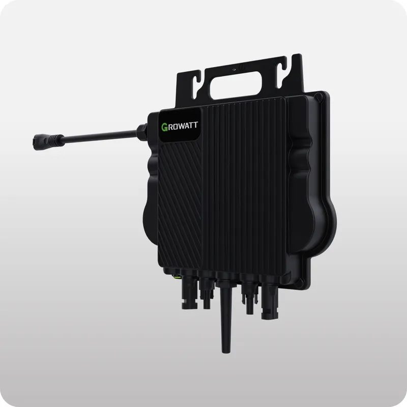 Growatt 1000wp Balkonkraftwerk mit Speicher 2 kWh | Growatt NEO 800W WiFi | JA Solar 500W Full Black Bifacial Modulen – Produktbild 5 von 8